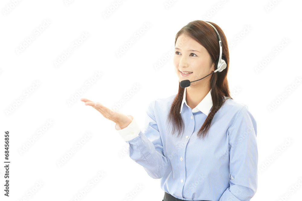 笑顔のオペレーター 笑顔のオペレーター