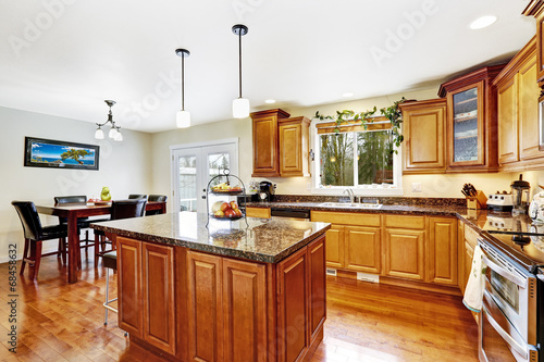 Kitchen room with island