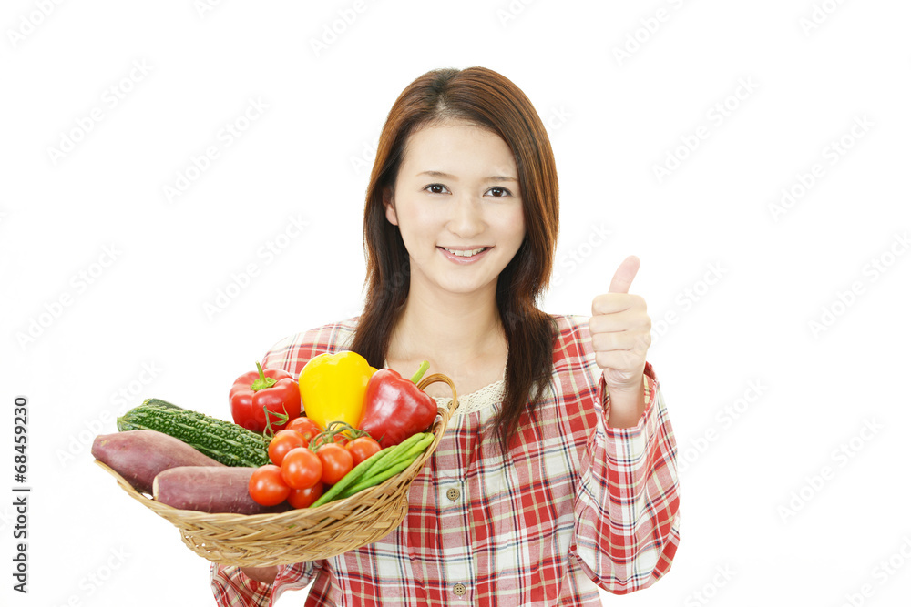 笑顔の女性 笑顔の女性