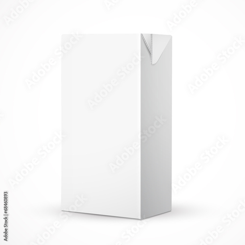 blank drink carton package