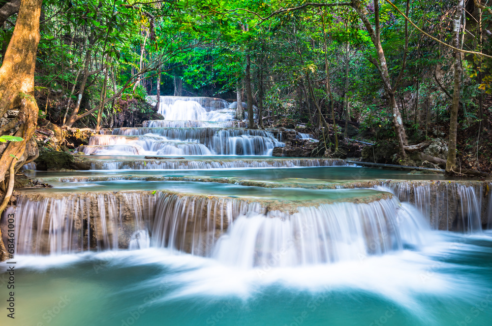 Waterfall at Huay Mae Khamin in Kanchanaburi