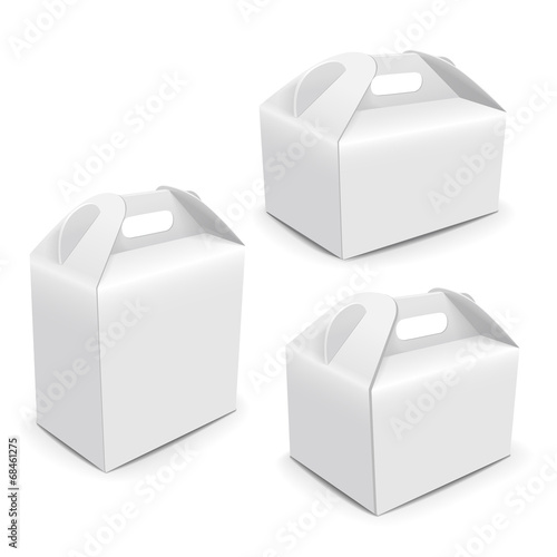 blank paper packaging bags with handle