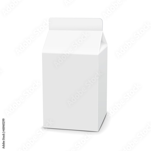blank drink carton package