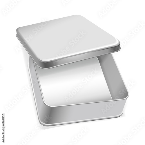 blank metal box template