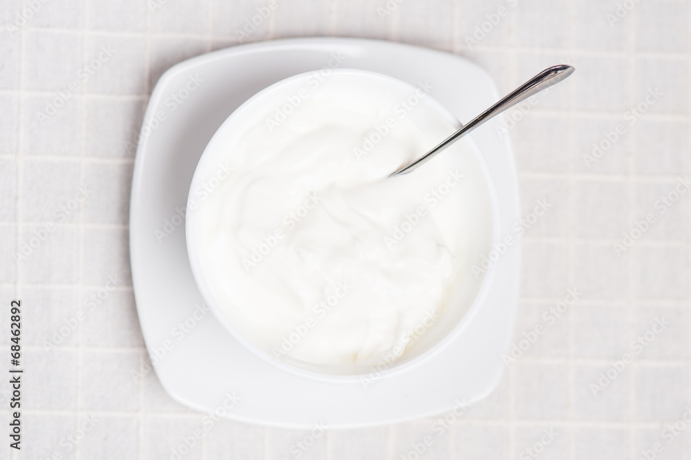 fresh and delicious creamy yogurt, healthy smooth snack fresh and delicious creamy yogurt, healthy smooth snack