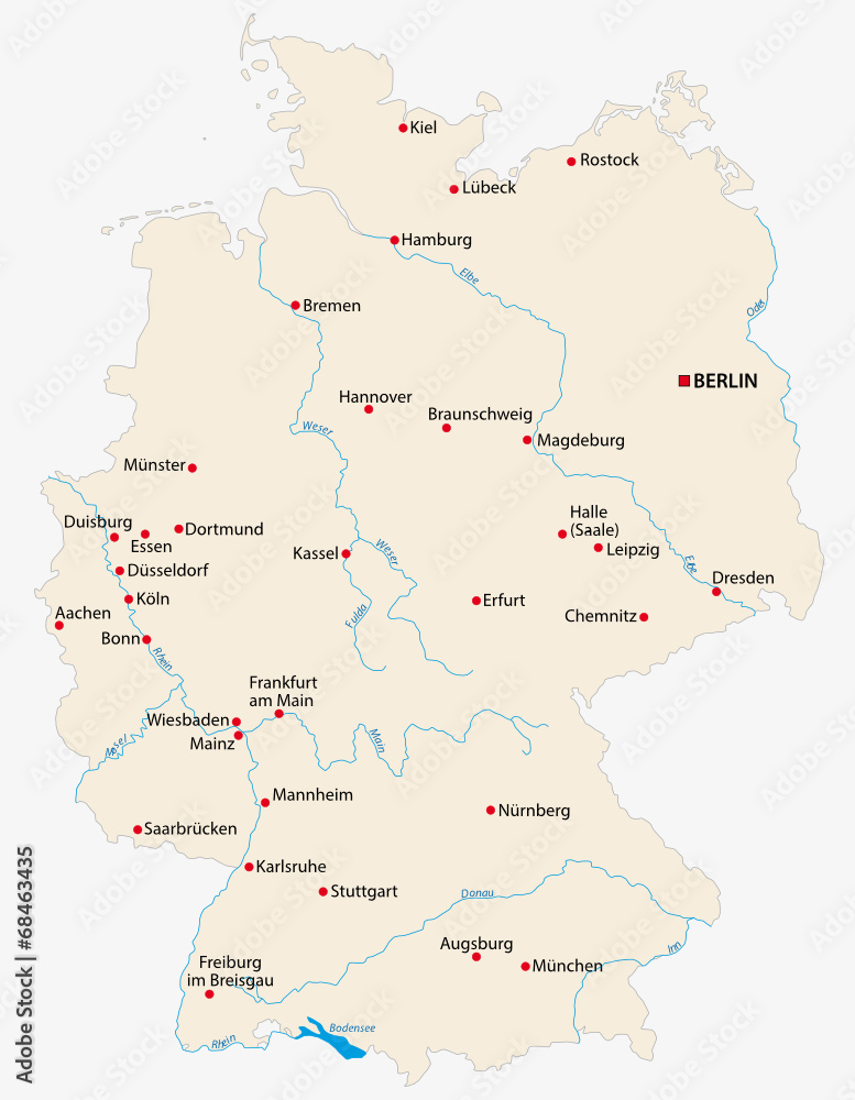 Deutschland, Übersichtskarte
