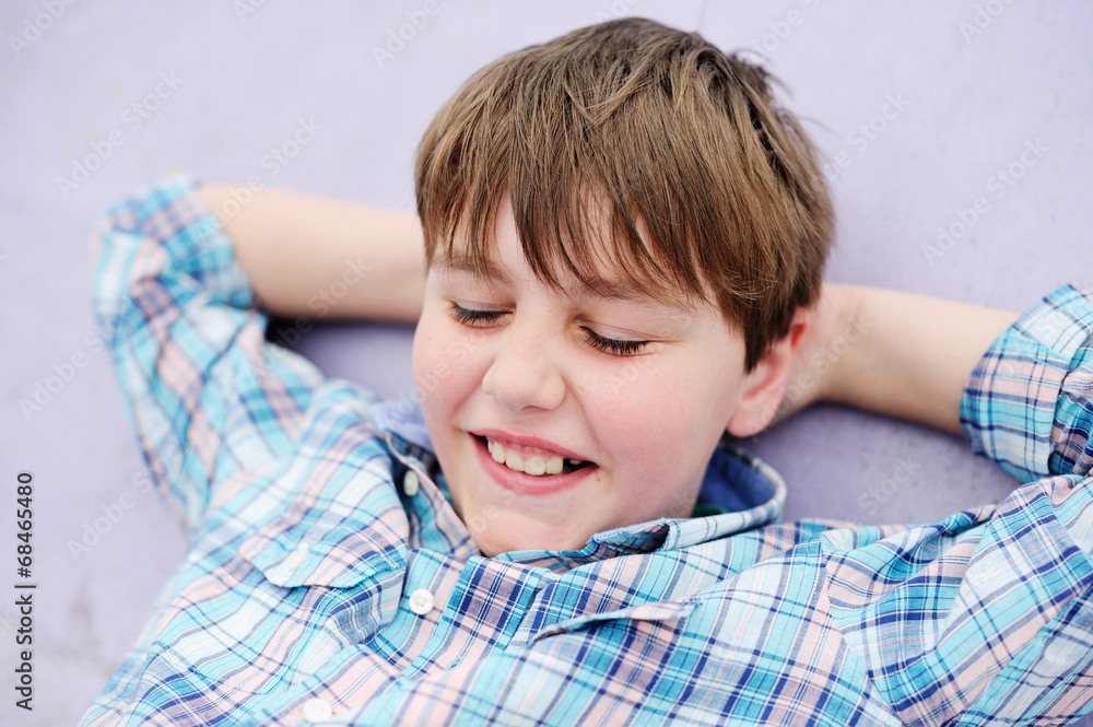 Close-up portrait of adorable kid boy outdoor Close-up portrait of adorable kid boy outdoor