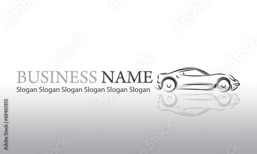 Logo vente de voiture gris