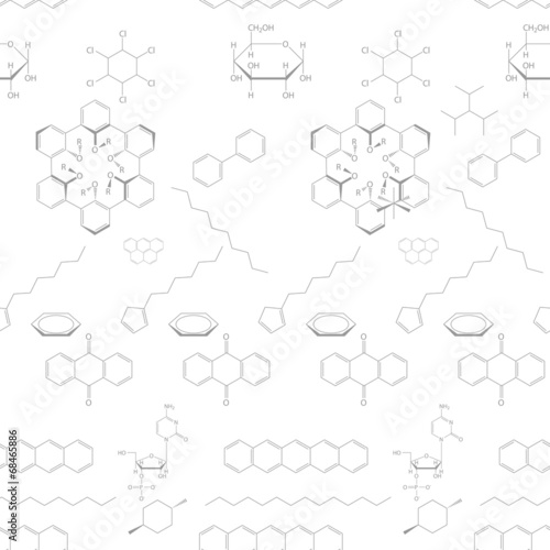 Abstract seamless chemical background