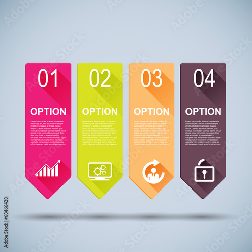 Infographics vector design template