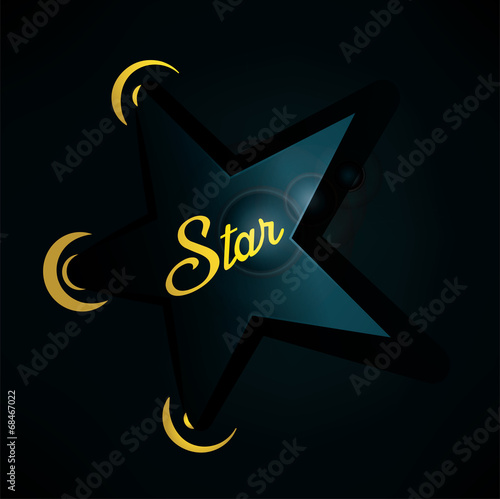 Star Illustration for the Showbiz