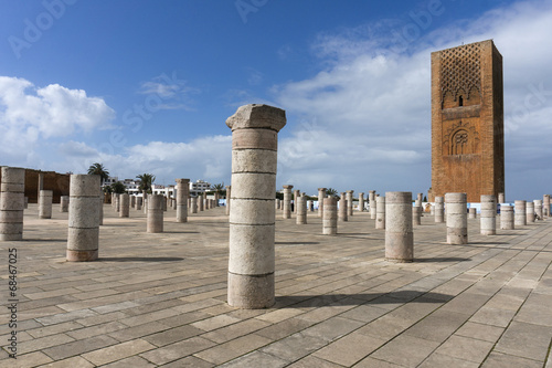 Hassan Tower or Tour Hassan is the minaret of an incomplete mosq