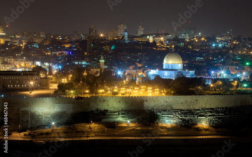 Jerusalem bei Nacht