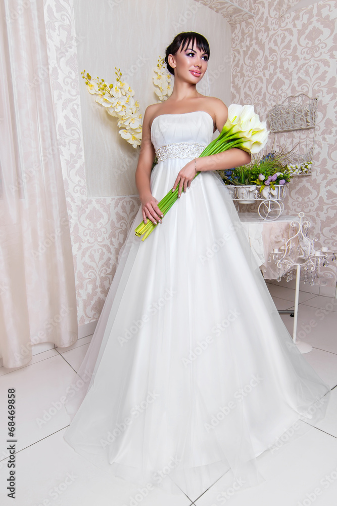 beautiful and fashion bride in interior beautiful and fashion bride in interior