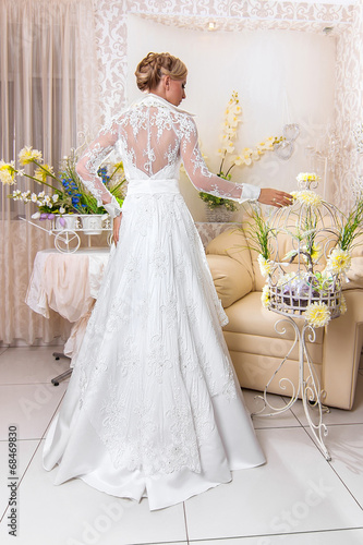 beautiful and fashion bride in interior
