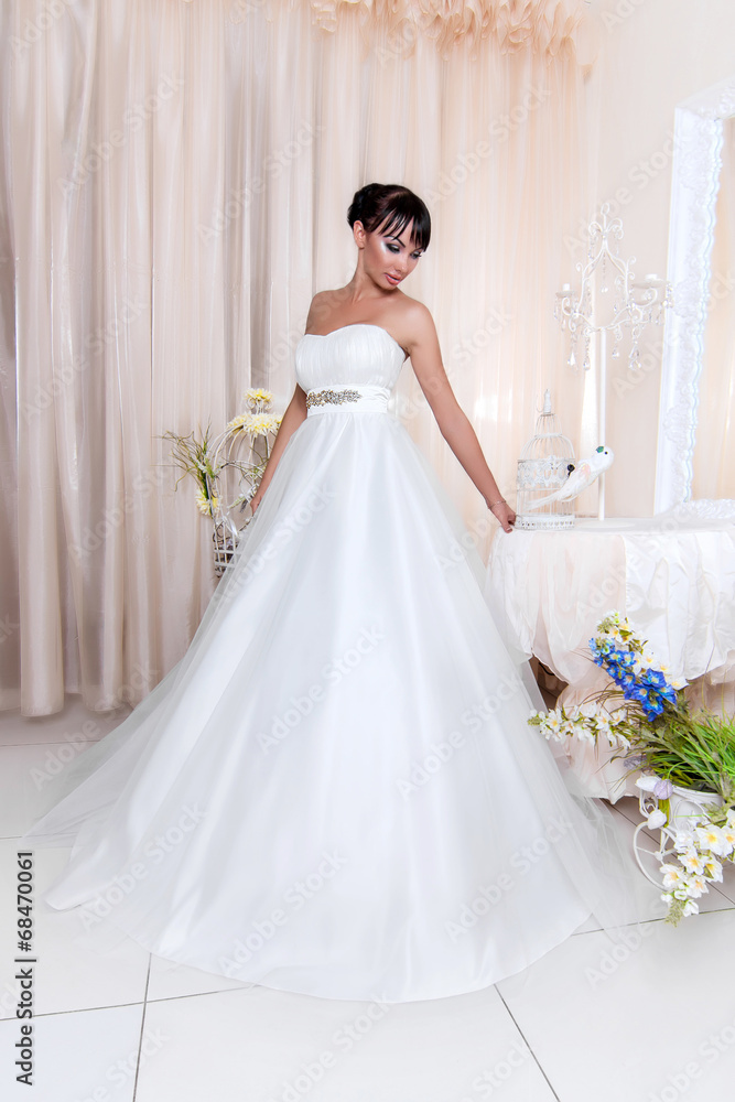 beautiful and fashion bride in interior beautiful and fashion bride in interior