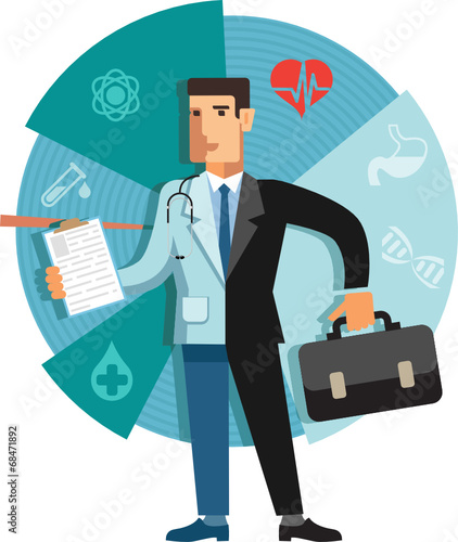 illustration of a medical business