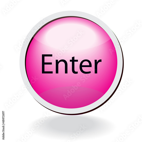 pink vector enter button