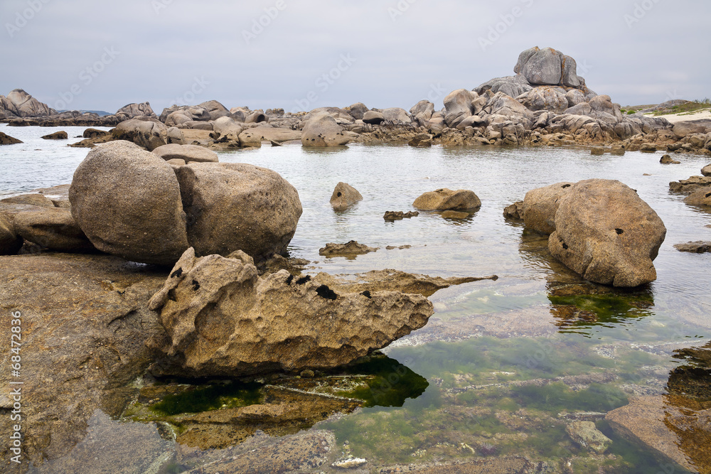 Fototapeta premium Laxes do Abade. Galicia
