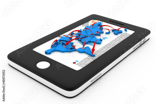 Wallpaper Mural Modern communication technology , Smart phone network . Torontodigital.ca