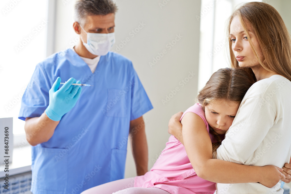 Fototapeta premium Afraid of needles