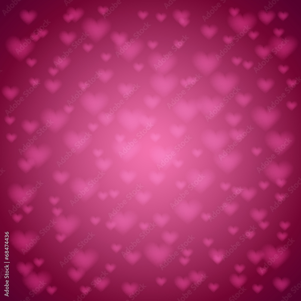 background with hearts - Valentine's day, vector
