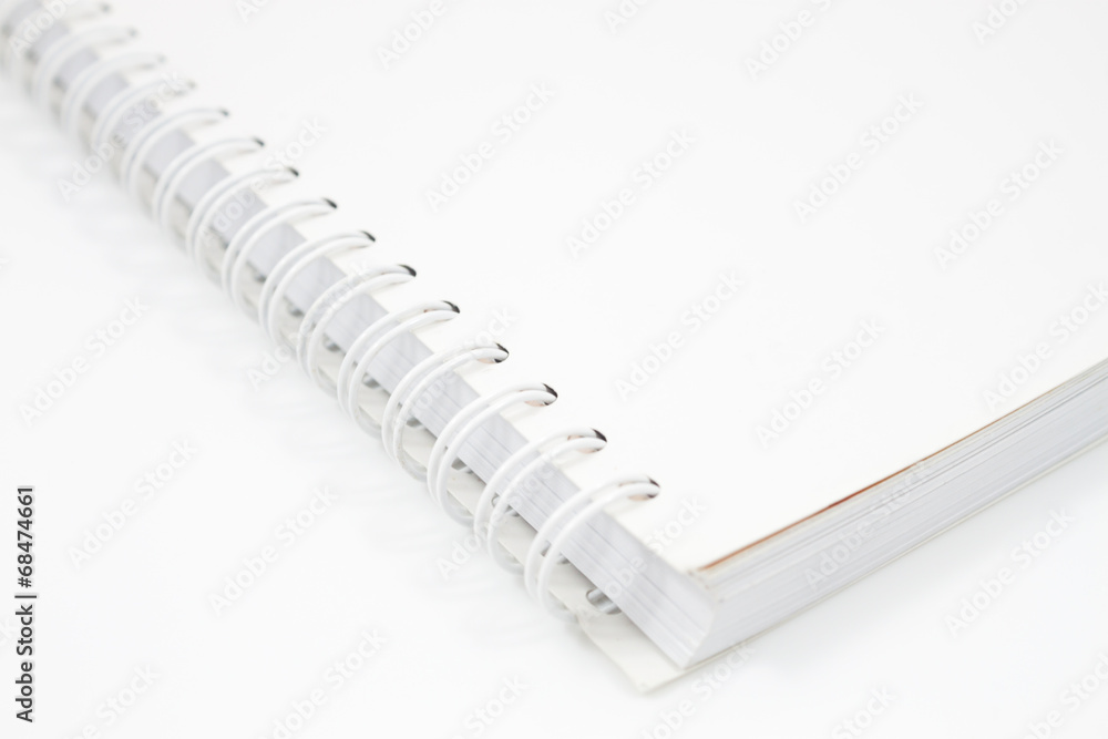 Spiral notebook isolated on white background Spiral notebook isolated on white background