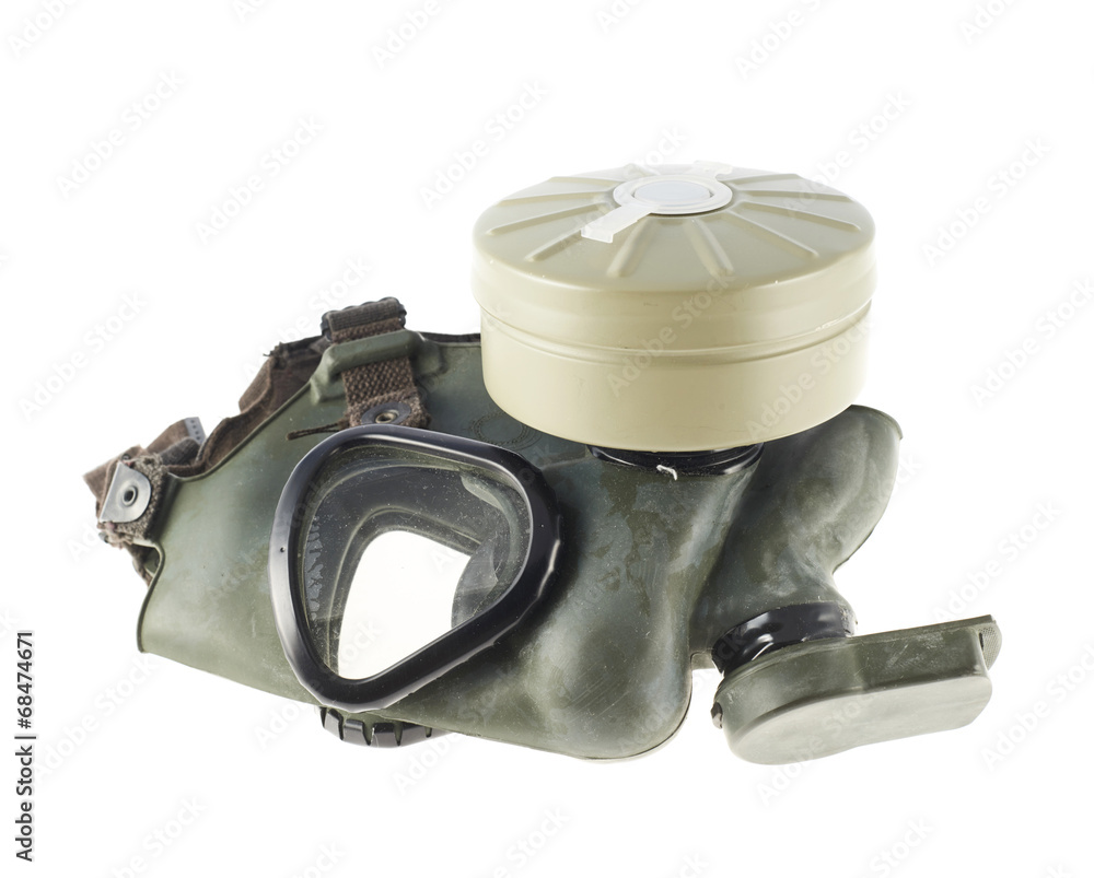 Obraz premium Army gas mask isolated