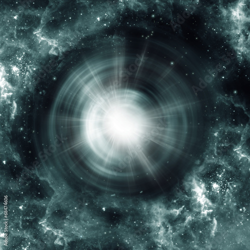 Fototapeta Naklejka Na Ścianę i Meble -  The explosion of a black hole