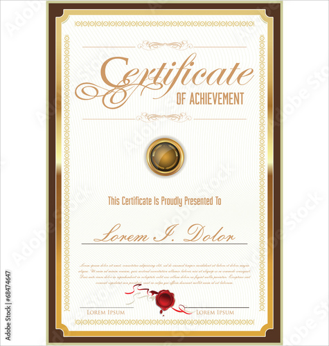 Certificate template