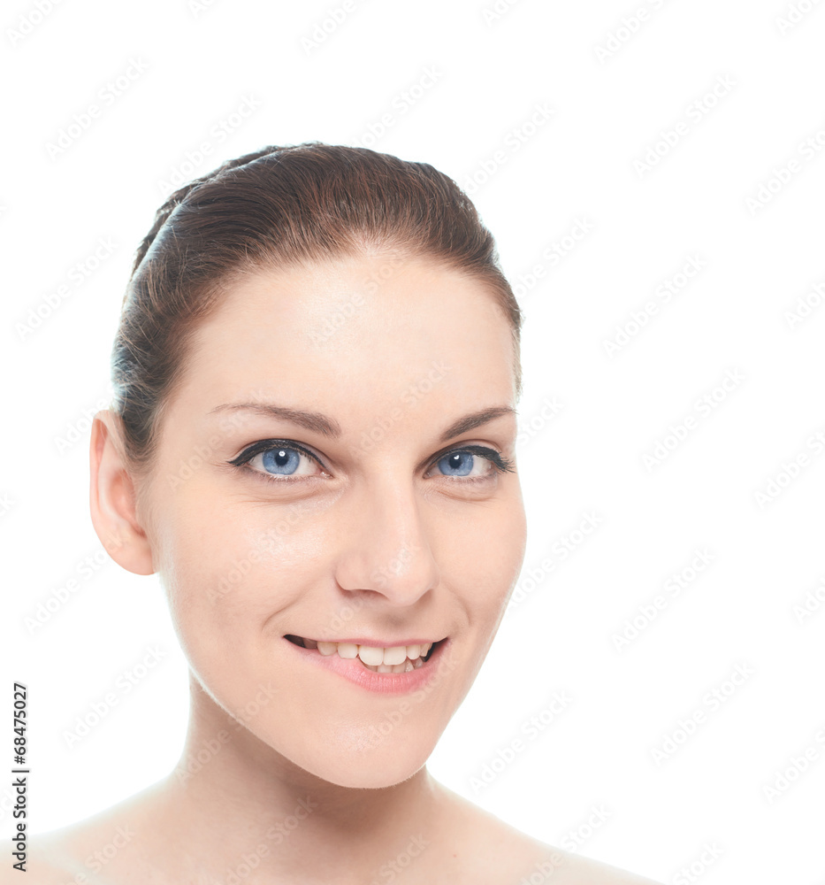 Young caucasian woman portrait isolated Young caucasian woman portrait isolated