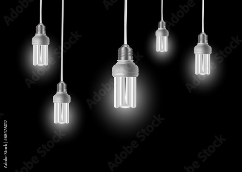 Energy saving bulbs with cords