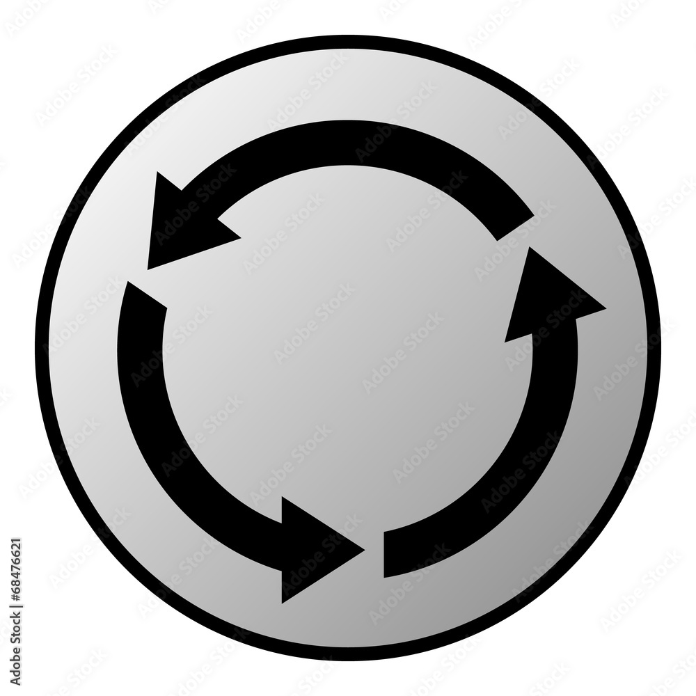 Arrows circle button Arrows circle button