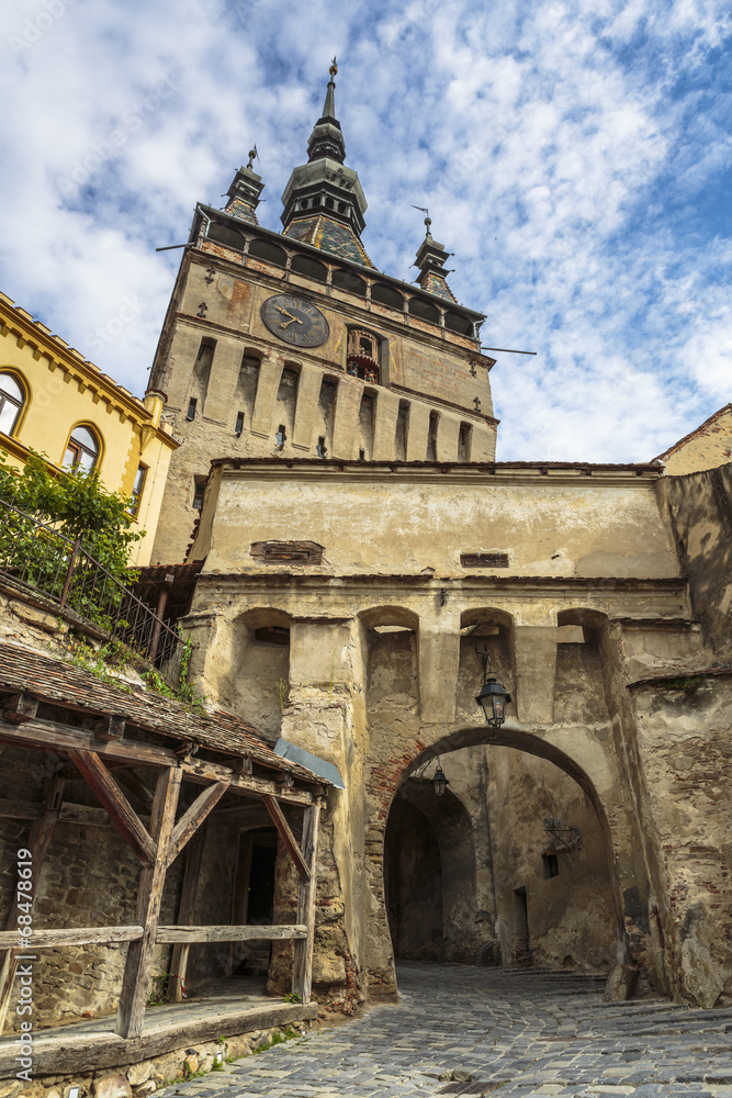 Fototapeta premium Clock Tower of medieval citadel of Sighisoara, Romania