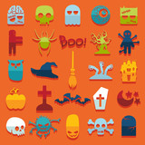 Set of halloween icons