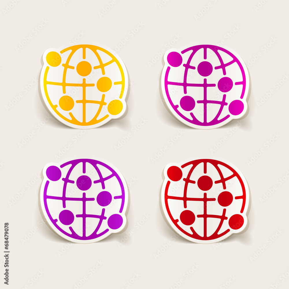 realistic design element: globe realistic design element: globe