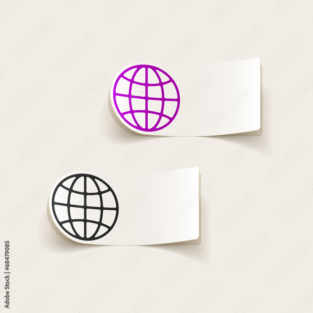 realistic design element: globe realistic design element: globe