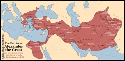 Obraz na plátně Alexander the Great Empire