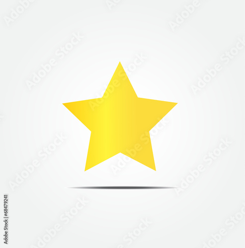 golden star icon vector