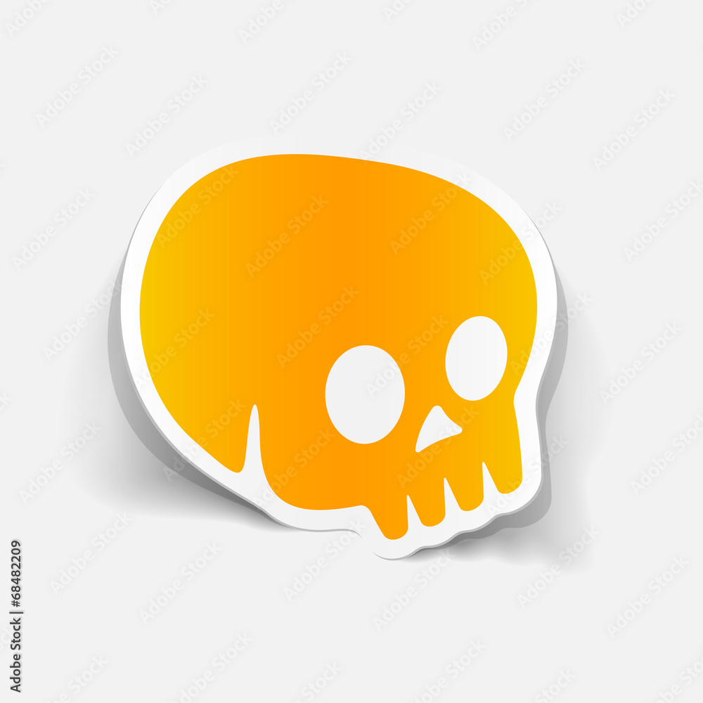 realistic design element: skull realistic design element: skull