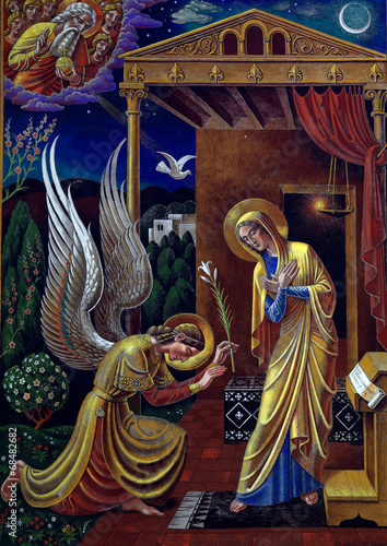 Obraz na plátně Annunciation (mural)