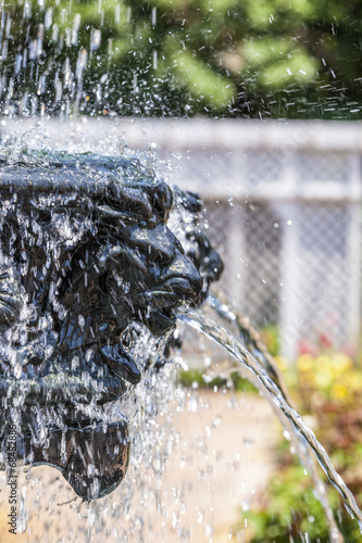 detail of fountain at public park in Bellingraths gardens photo