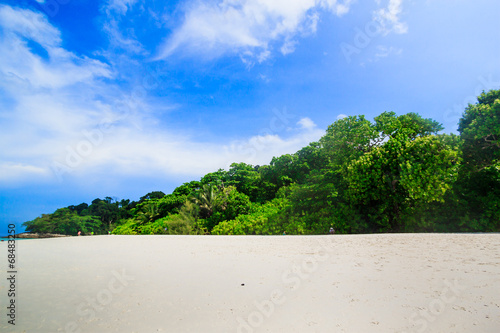 White sand beach  of Andaman Sea in Tachai island - Thailand © borilove
