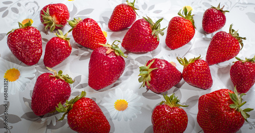Berries ripe strawberries.