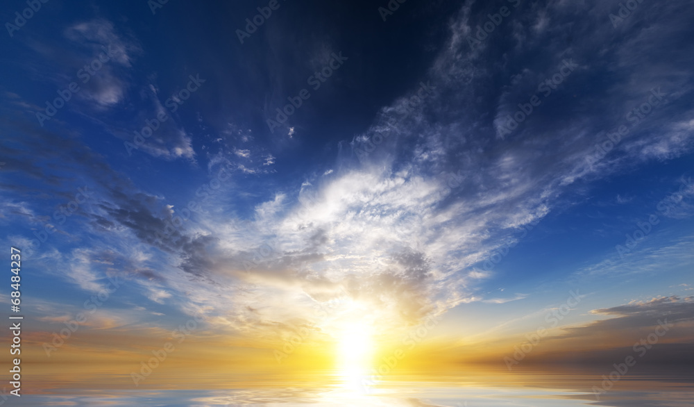 Obraz premium sunrise over ocean.