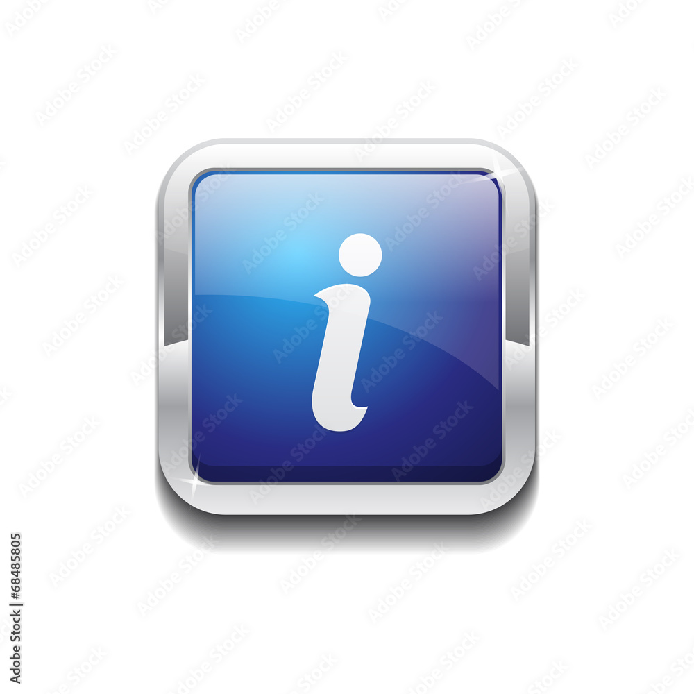 Info Rounded Corner Vector Blue Web Icon Button Info Rounded Corner Vector Blue Web Icon Button