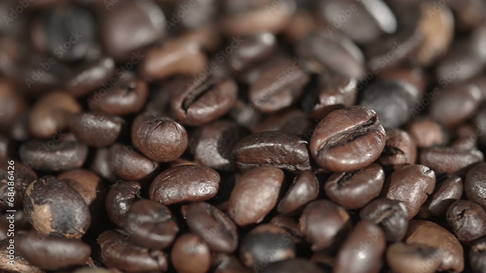 Coffee close-up rotation Coffee close-up rotation