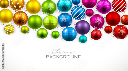 Christmas colored balls