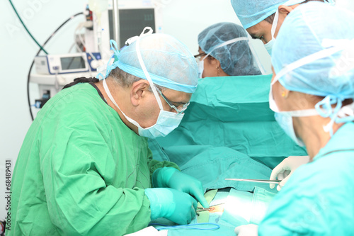 Team of surgeons working