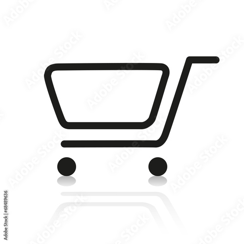 Warenkorb Einkaufswagen Web Icon Button Set